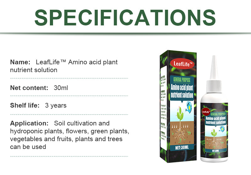 Solução Nutritiva de Aminoácidos para Plantas LeafLife™