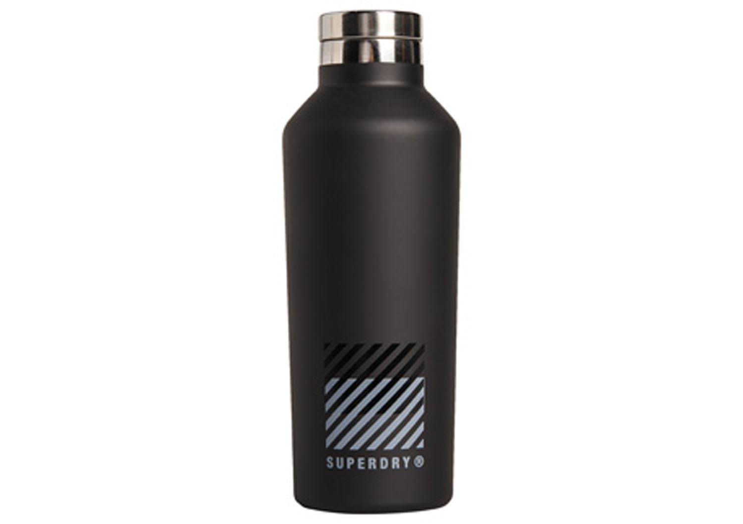 Superdry Steel Bottle Drikkedunk Unisex Onesize Sort