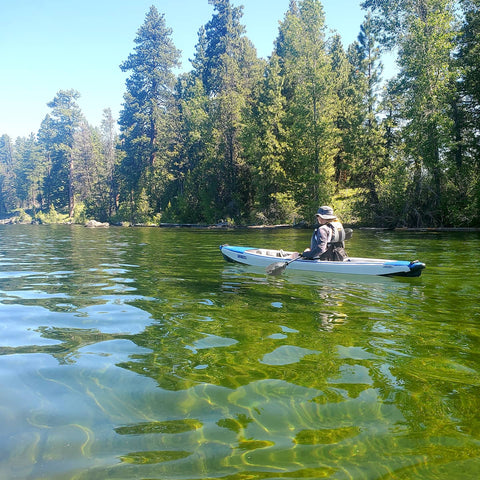 Kayaking on Payette Lake, McCall Idaho 