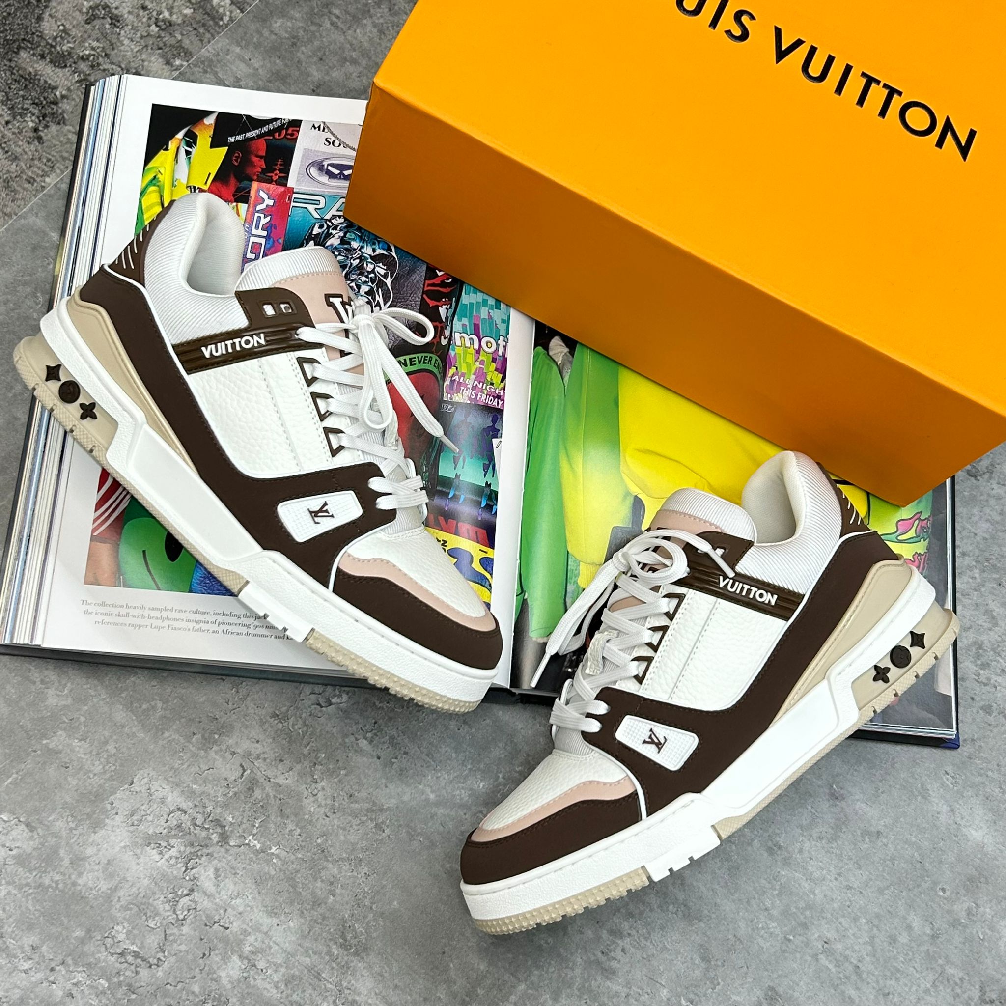 Louis Vuitton Trainer Sneakers (White)