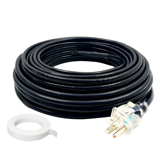 MAXKOSKO 30Ft. 120V Heat Tape for Water Pipes, Self-Regulating Heating  Cable for Metal And Plastic Pipes