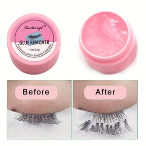 Professional Eyelash Extension Remover Glue - Quick and Painless Removal for Grafting Extensions - No Irritation - 10g Individual Pack - Ziya Tongqu
