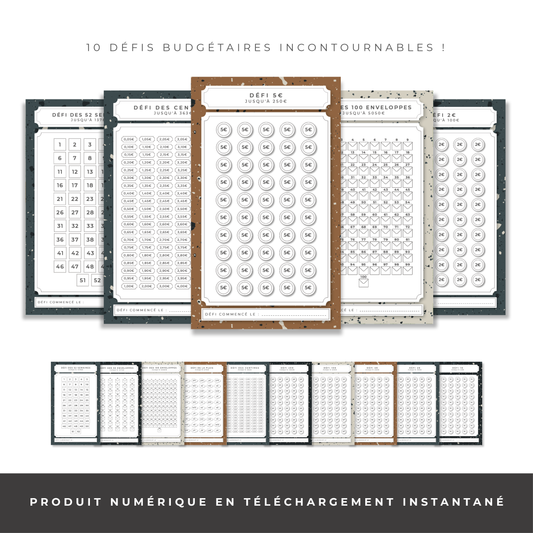 Enveloppes budget portefeuille à onglets personnalisées À IMPRIMER ET  PLASTIFIER Personnalisables via Canva Intercalaire portefeuille -   France