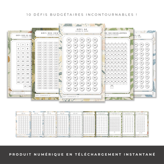 Enveloppes budget portefeuille à onglets personnalisées À IMPRIMER ET  PLASTIFIER Personnalisables via Canva Intercalaire portefeuille -   France