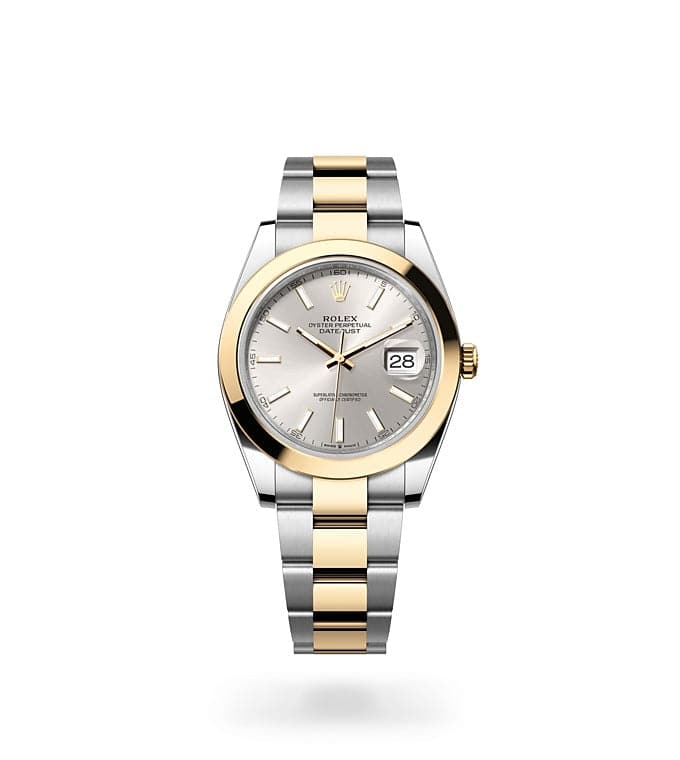 rolex datejust gold and silver