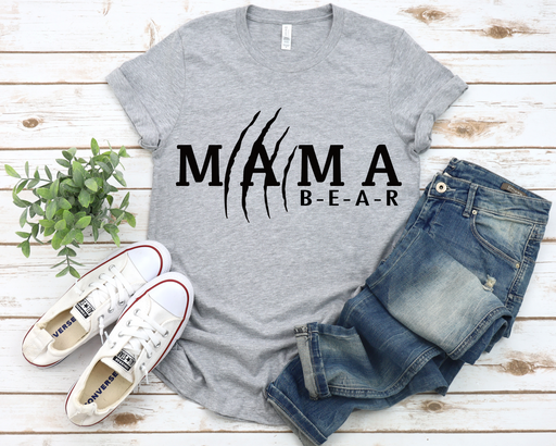 Mama Bear - T-Shirt, M / Heather Gray