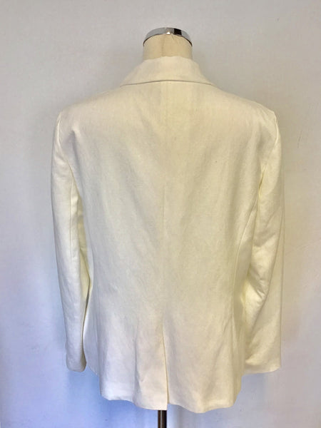 BRAND NEW HOBBS KERNOW WHITE SILK & LINEN JACKET SIZE 14 – Whispers ...