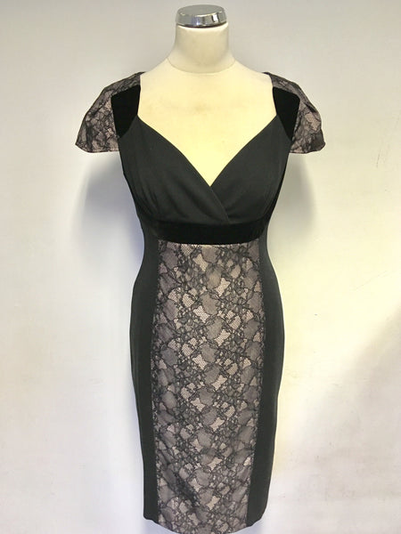 marks and spencer black lace dress