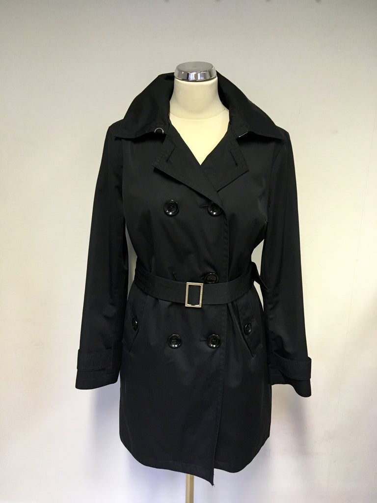 michael kors black trench coat