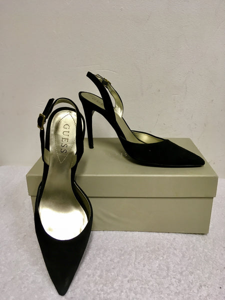 black strappy heels size 5