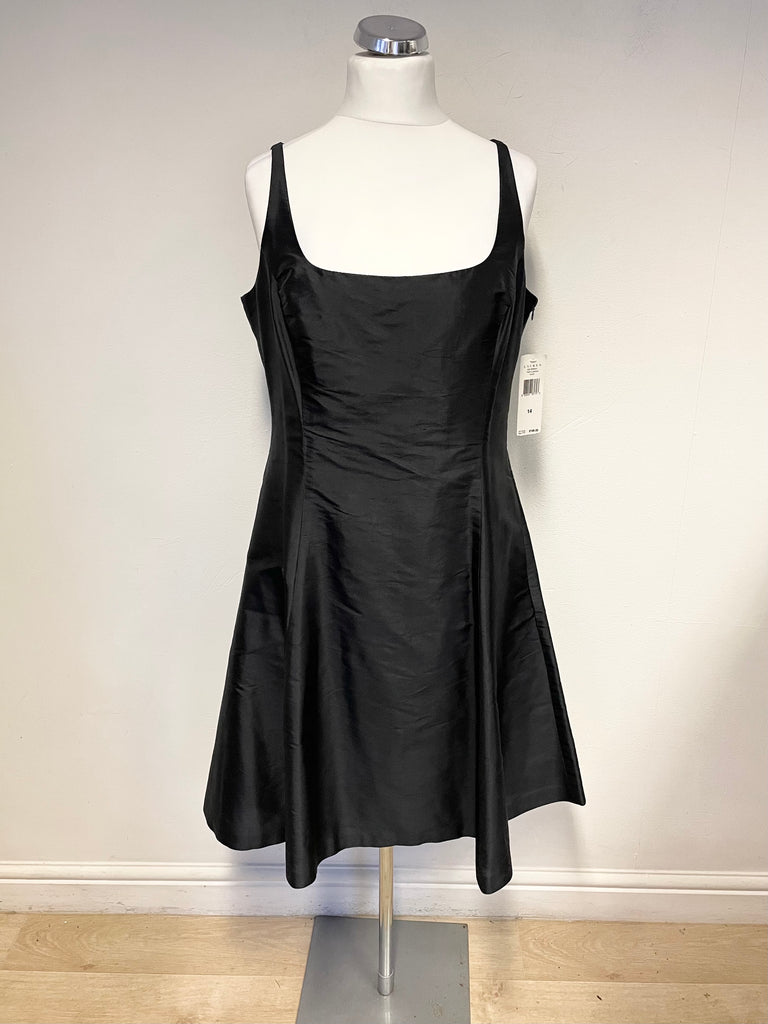 BRAND NEW RALPH LAUREN EVENING BLACK SLEEVELESS SILK BLEND FIT & FLARE –  Whispers Dress Agency