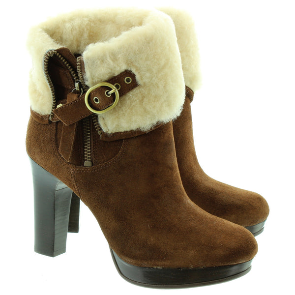 ugg scarlett heeled ankle boots