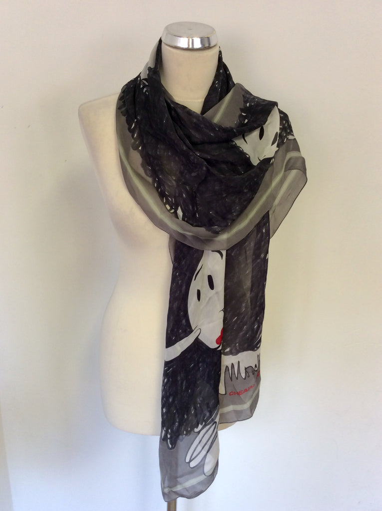 moschino silk scarf