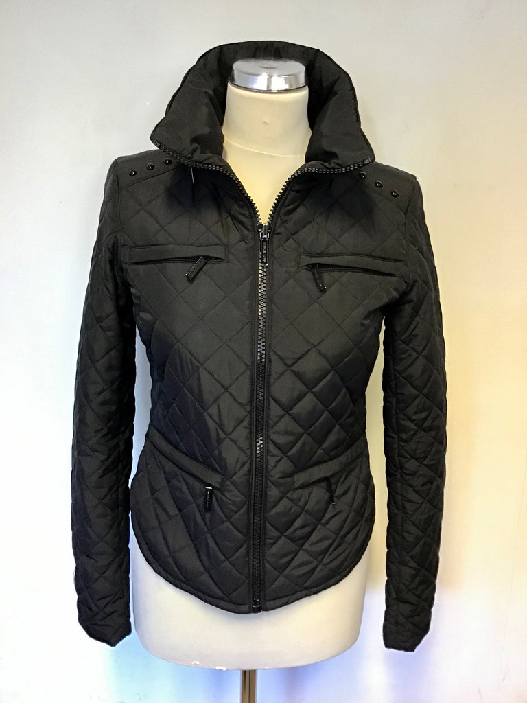 MICHAEL KORS BLACK LIGHTLY QUILTED CONCEALED HOOD JACKET SIZE S – Whispers  Dress Agency