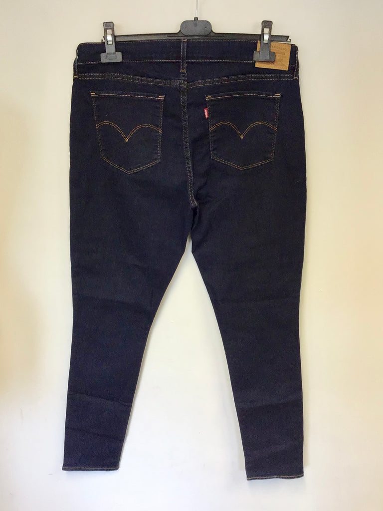 BRAND NEW LEVI STRAUSS DARK BLUE 711 SKINNY LEG JEANS SIZE 32/ 30L ...