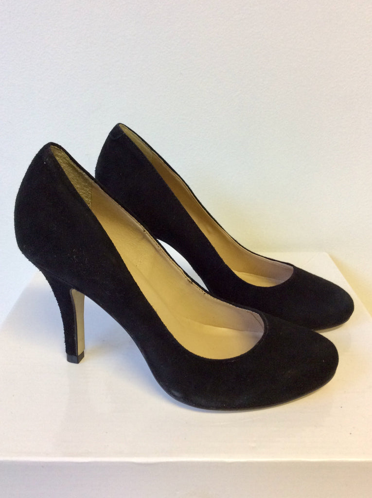 BRAND NEW JAEGER BLACK SUEDE HEELS SIZE 3.5/ 36 – Whispers Dress Agency