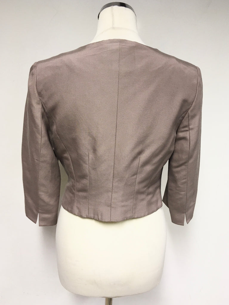 LK BENNETT VANDA MINK BROWN 3/4 SLEEVE SHORT JACKET SIZE 8 – Whispers ...