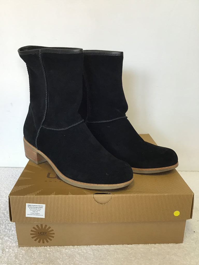 BRAND NEW UGG CYRINDA BLACK SUEDE CALF 