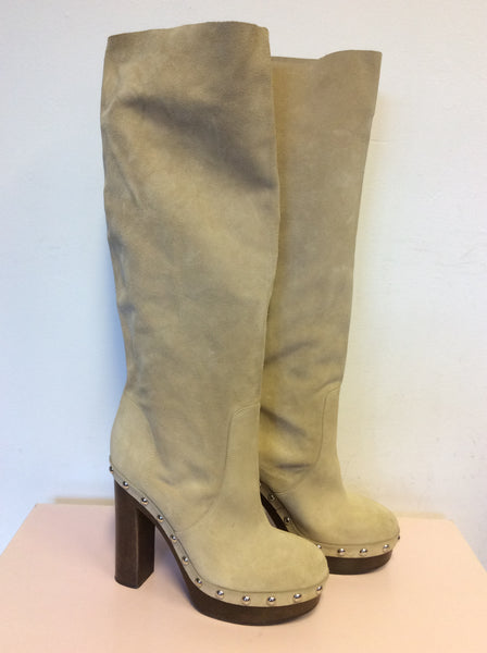 michael kors beige boots