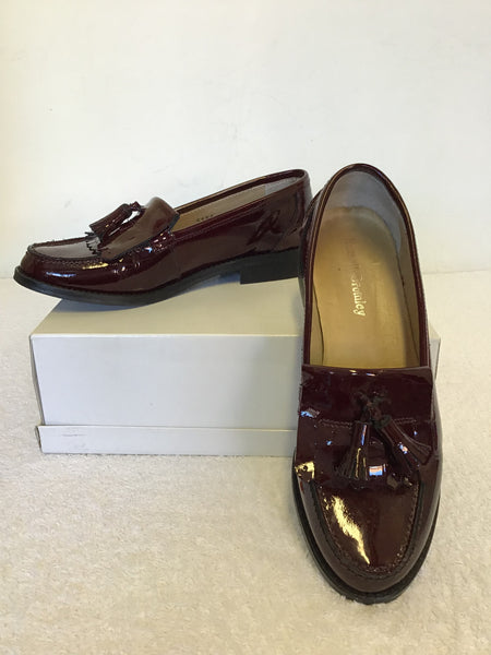 russell and bromley patent loafers