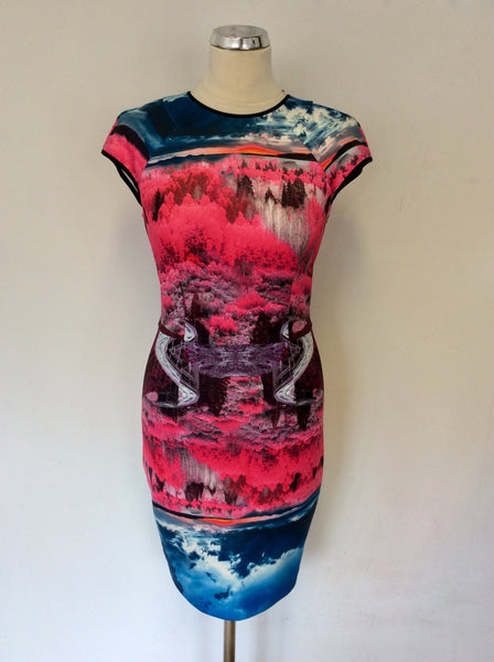 ted baker multi coloured dress