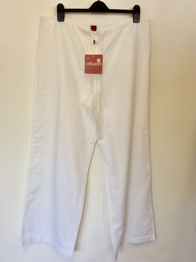 linen trousers size 20