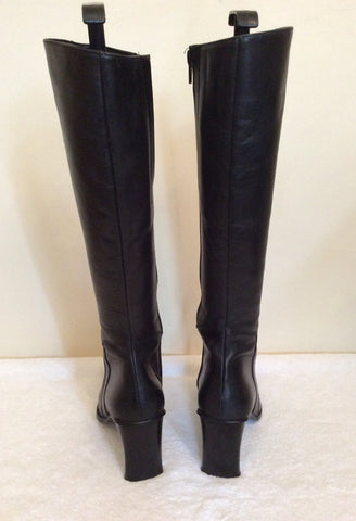 NEXT BLACK LEATHER KNEE LENGTH BOOTS SIZE 3.5/36 - Whispers Dress ...
