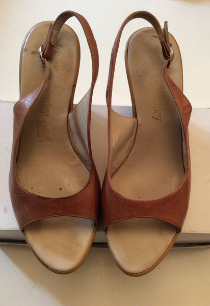 tan wedges size 6
