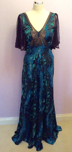 biba blue dress