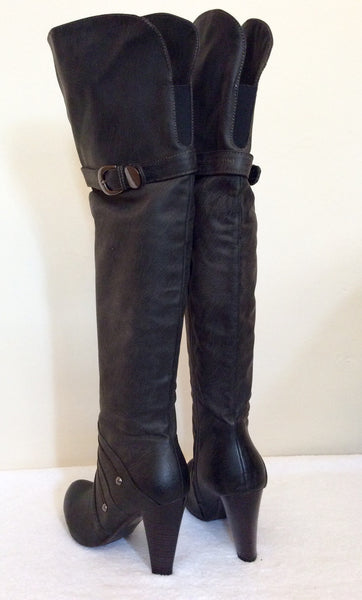 Brand New Moow Dark Grey Over Knee Length Boots Size 6/39 – Whispers ...