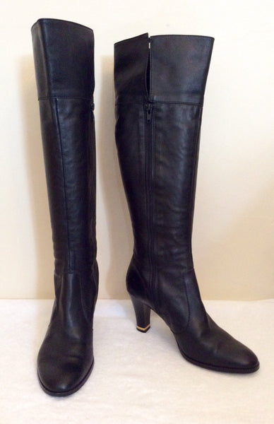 leather boots size 4