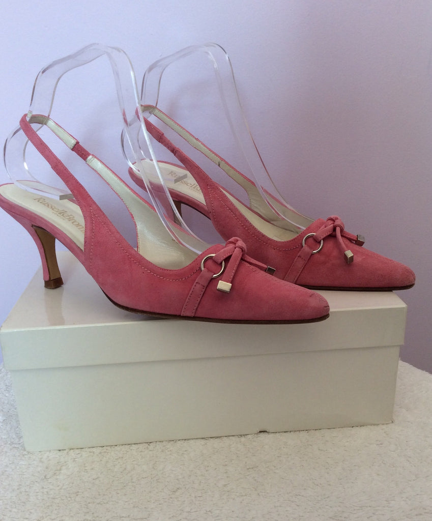 Russell & Bromley Pink Suede Slingback Heels Size 5/38 – Whispers Dress ...