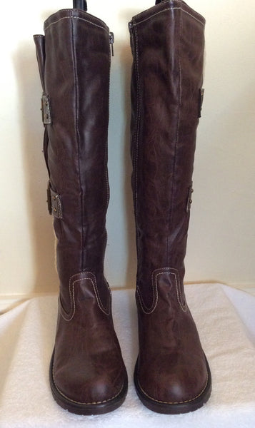 Brand New Cats Eyes Dark Brown Buckle Trim Boots Size 6/39 – Whispers ...