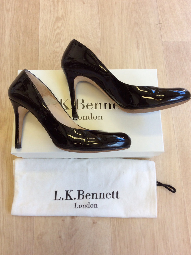 LK BENNETT SHILO BLACK PATENT LEATHER HEELS SIZE 6/39 – Whispers Dress ...