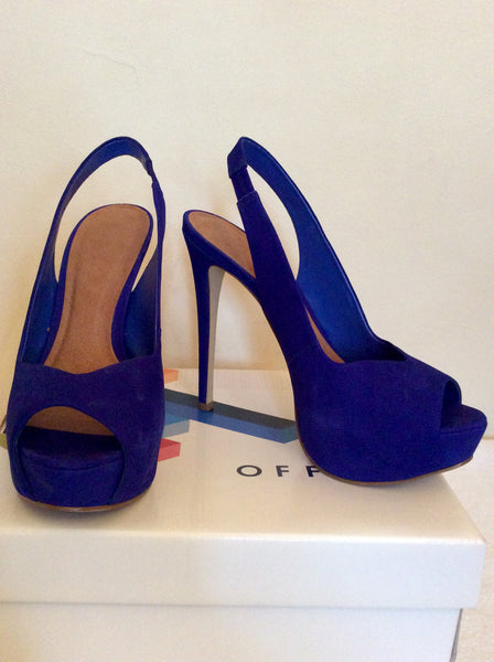 cobalt blue slingback shoes
