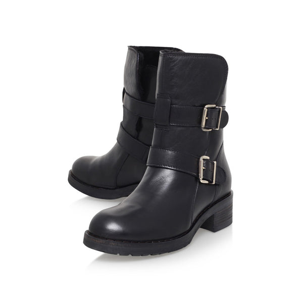 black leather ankle boots kurt geiger