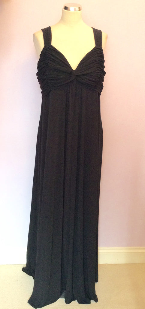 long navy blue maxi dress