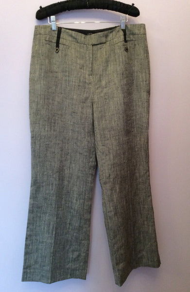 Per Una Speziale Grey & Black Trim Trouser Suit Size 16/18 – Whispers ...