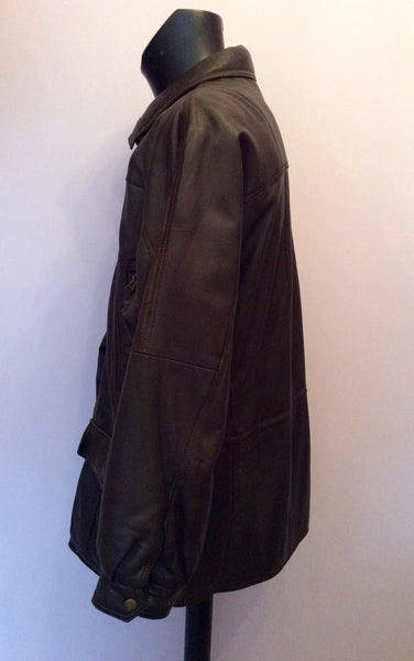 M Flues Dark Brown Soft Leather Jacket Size 52 UK XL – Whispers Dress ...