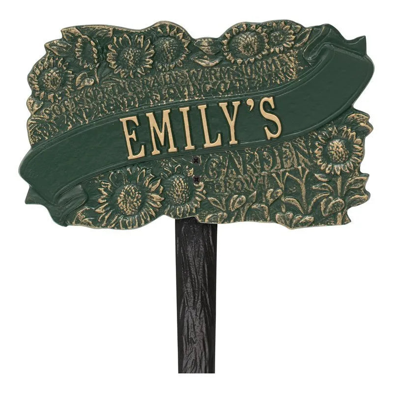TLC Garden Personalized Lawn Plaque - One Line