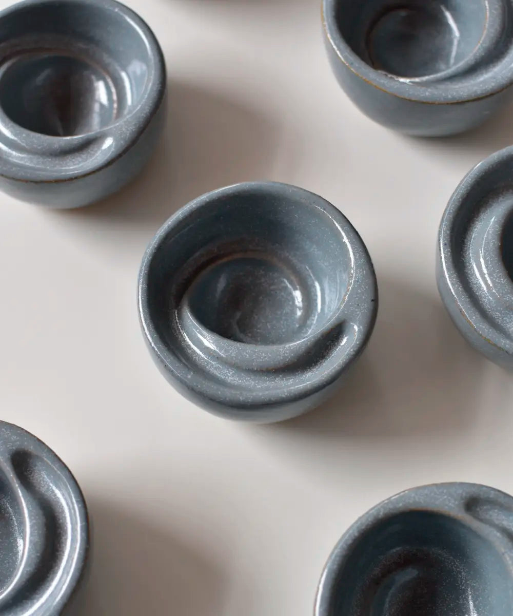 Handmade olive oil dipping bowls by OWO Ceramics