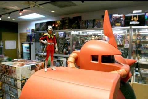 Inside our store with displaying 1/12 ZAKU II