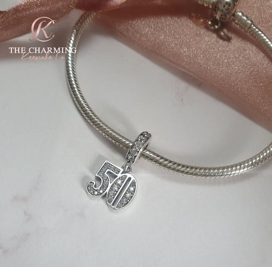 Undew Titanium 70 And Fabulous 70th Birthday Charm Bracelet