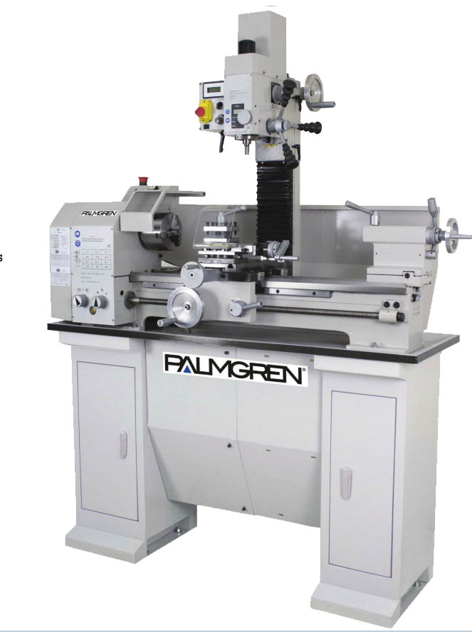 C H Hanson Combination 11 X 27 Bench Lathe Mill Ammc