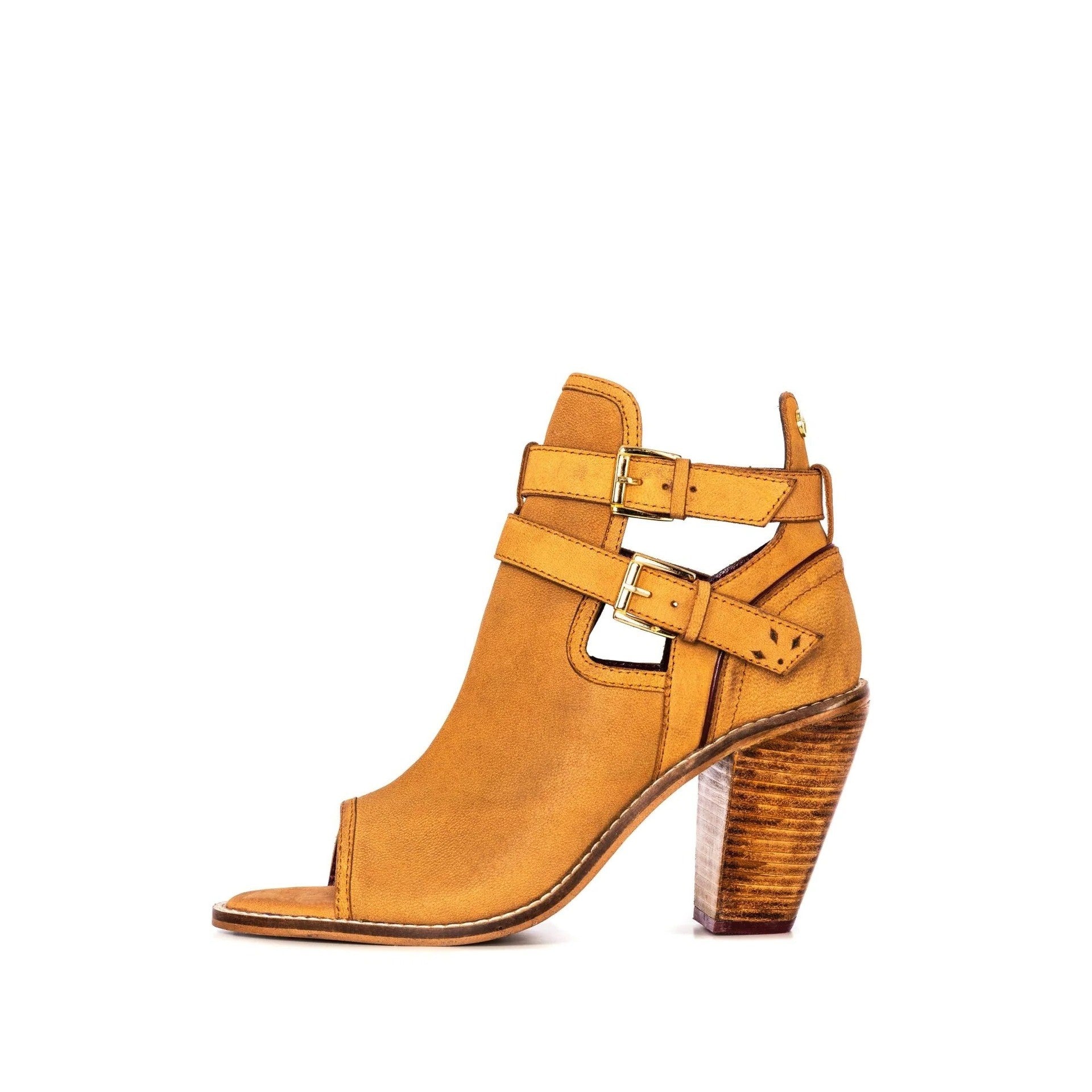 LADIES ISABELLA TAN HEELED SANDAL – Redfoot Shoes