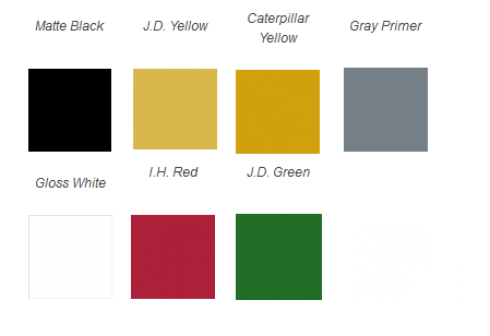 Majic Tractor Color Chart