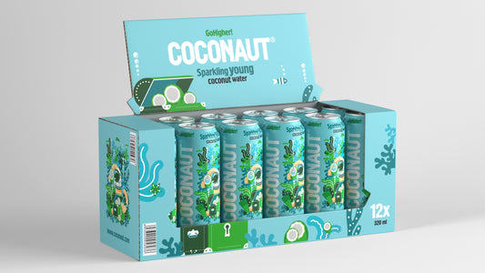 4 Box flavours! Water - Mixed COCONAUT different