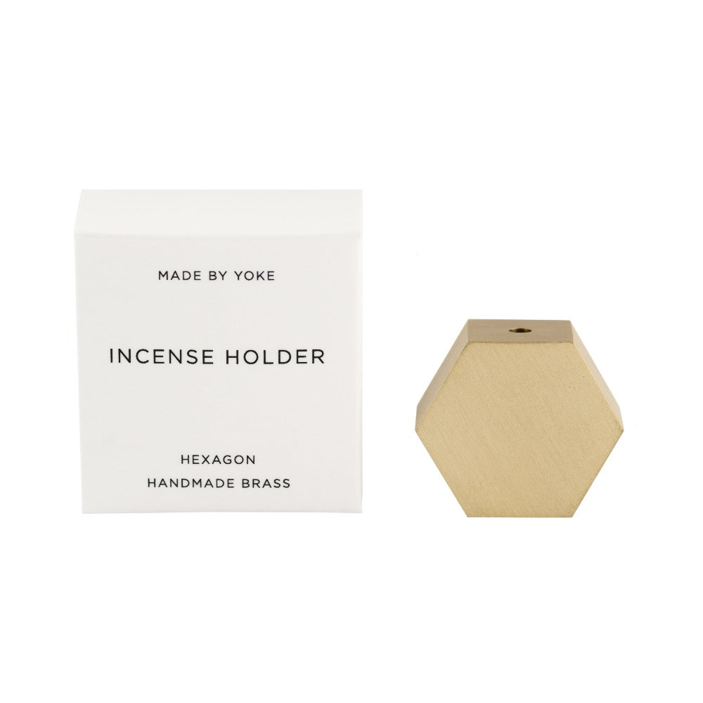 Made by Yoke Hexagon Brass Incense Holder - MADE BY YOKE product image