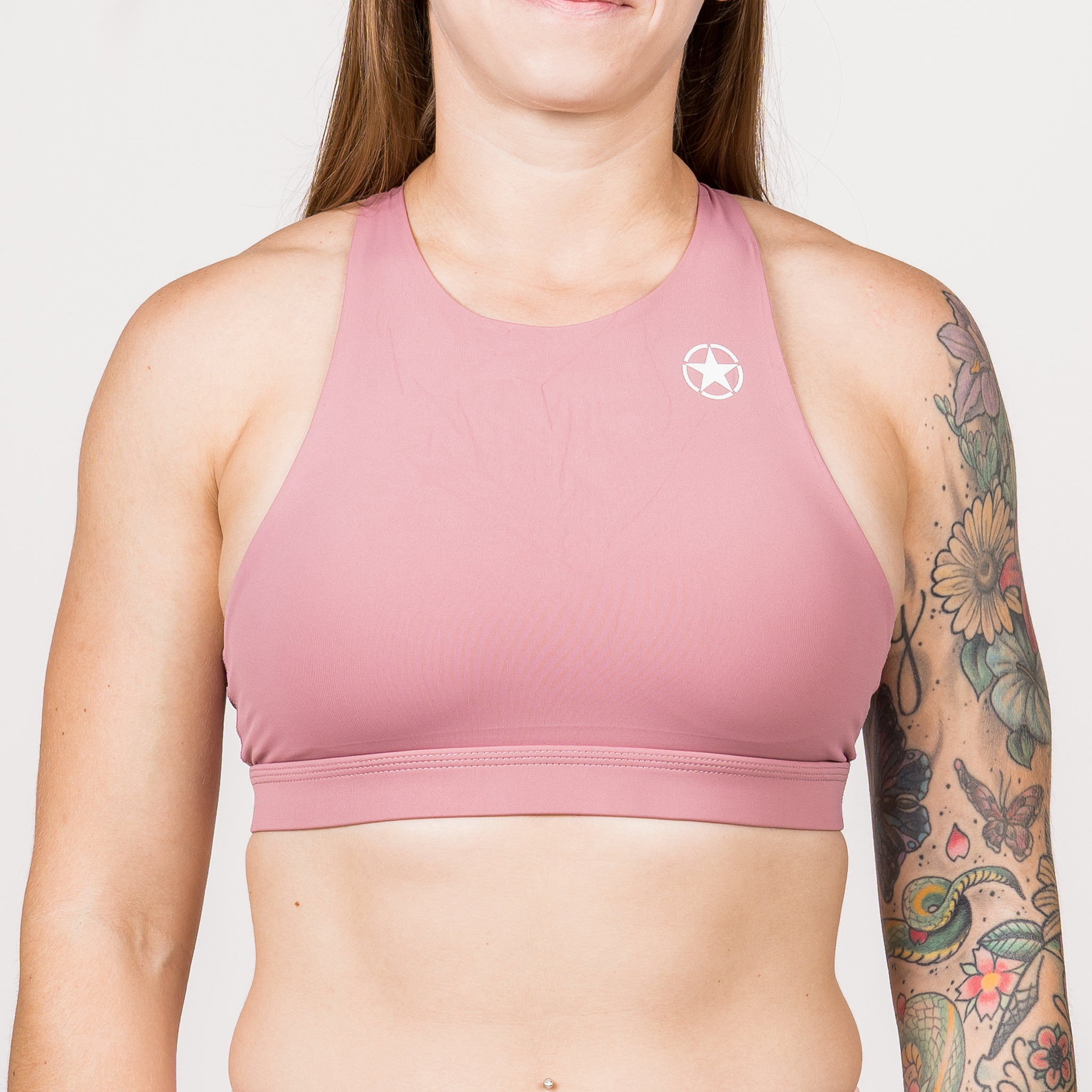 Image of Sports Bra -4 Strap High Chest - Blossom