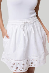 drawstring short skirt